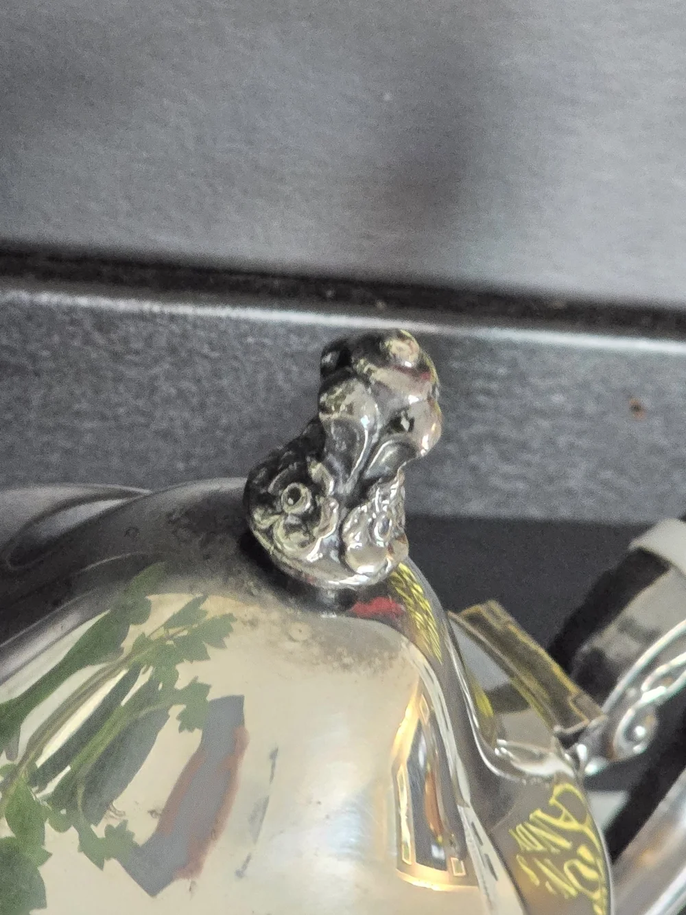 Vintage Silver Plated Coffee/Teapot - Ornate Raised Feet & Scroll Handle
